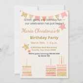 Invitation Whimsy & Wishes Birthday Bash (Devant)