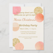 Invitation Whimsy & Wishes Birthday Party (Devant)