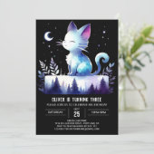 Invitation Whimy Enchanted Chat Anniversaire (Debout devant)