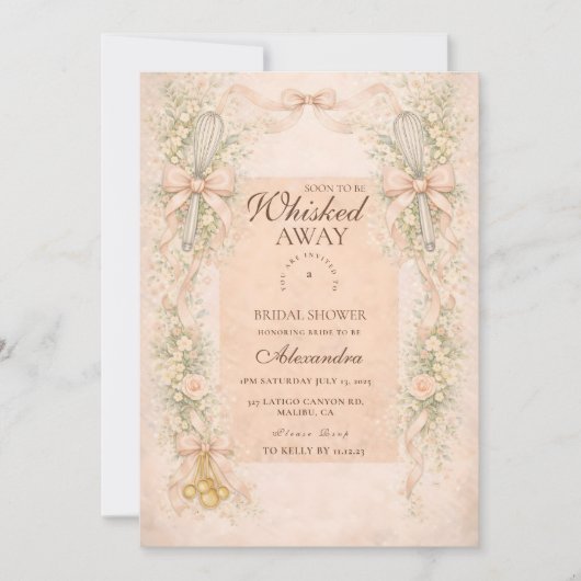 Invitation Whisked Away Kitchen Bridal Shower (Devant)