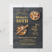 Invitation Whiskey Bourbon et Cigar Anniversaire (Devant)