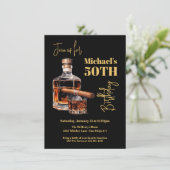 Invitation Whiskey Bourbon et Cigar Anniversaire (Debout devant)