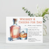 Invitation Whiskey & Cheveux - Fête des Pères modifiable (Debout devant)