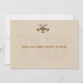 Invitation Whiskey & Cigar Groom Bachelor Party Invite (Devant)