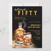Invitation Whiskey Cigar Magazine Couverture Anniversaire (Devant)
