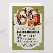 Invitation Whiskey & Cigars 60e anniversaire (Devant / Derrière)