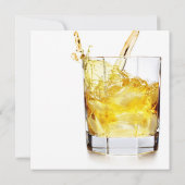 Invitation Whiskey cocktail Mens Glass Anniversaire (Dos)