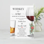 Invitation Whiskey et vin avant la douche de Noël (Debout devant)