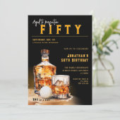 Invitation Whiskey & Golf Magazine Couverture Anniversaire (Debout devant)