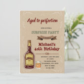 Invitation Whiskey vieilli à l'invitation parfaite (Debout devant)