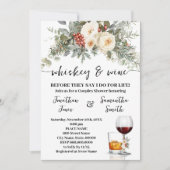 Invitation Whiskey & Wine Before I do for Life Winter Shower (Devant)