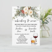 Invitation Whiskey & Wine Before I do for Life Winter Shower (Debout devant)