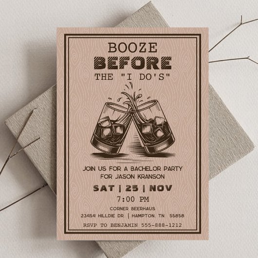 Invitation Whisky Bachelor