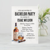 Invitation Whisky Bachelor Party (Debout devant)