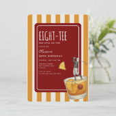 Invitation Whisky Golf Themed 80th Birthday (Debout devant)