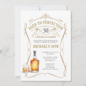 Invitation Whisky Vieilli à la Perfection Rustique 50e Annive (Devant)