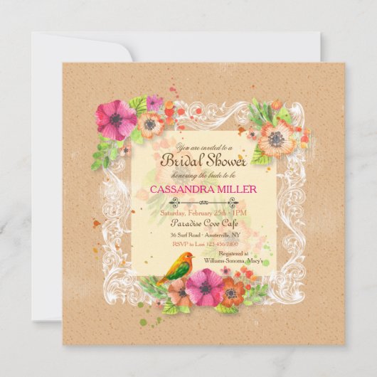 Invitation Whisper Antique (Devant)