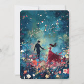 Invitation Whisper Stardust - Mariage Floral de Bourgogne et (Devant)