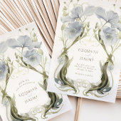 Invitation Whisperer Bluebells Art Nouveau Mariage