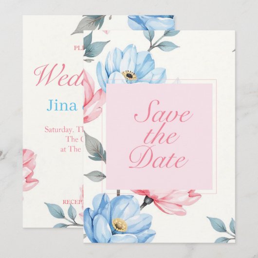 Invitation Whispering Garden V01 (Devant / Derrière)