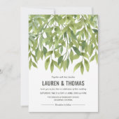 Invitation Whispering Willows Watercolor Mariage (Devant)