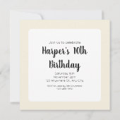 Invitation Whispering Woods : Motif de champignons sans soudu (Dos)