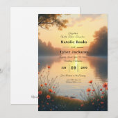 Invitation Whispers au bord de l'eau (Devant / Derrière)