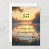 Invitation Whispers au bord de l'eau (Devant / Derrière)