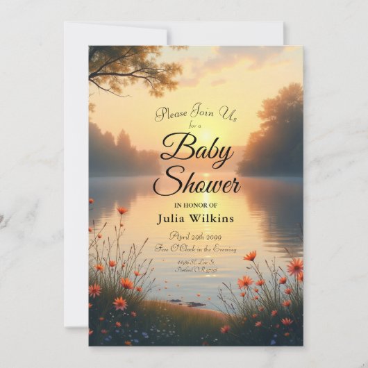 Invitation Whispers au bord de l'eau (Devant)