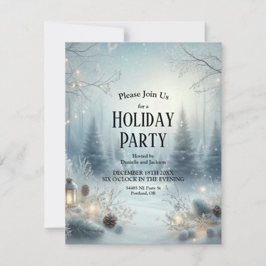 Invitation Whispers d'un solstice d'hiver (Devant)