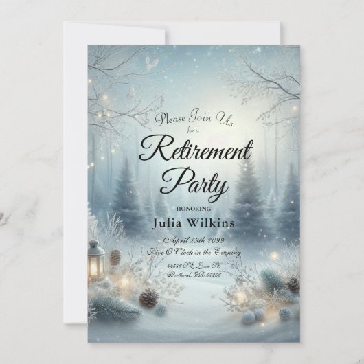 Invitation Whispers d'un solstice d'hiver (Devant)