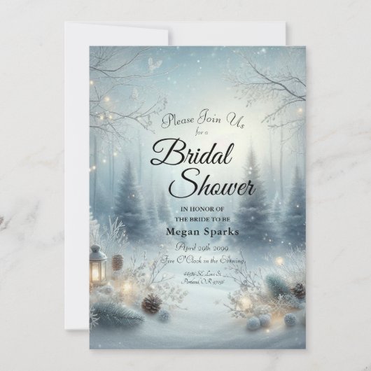 Invitation Whispers d'un solstice d'hiver (Devant)