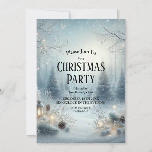 Invitation Whispers d'un solstice d'hiver (Devant)