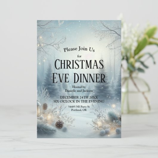 Invitation Whispers d'un solstice d'hiver (Debout devant)