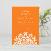 Invitation Whispers Lake Swan Lotus Flowers Mandala Wedding (Debout devant)