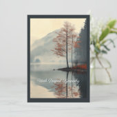 Invitation Whispers of Autumn Reflection (Debout devant)