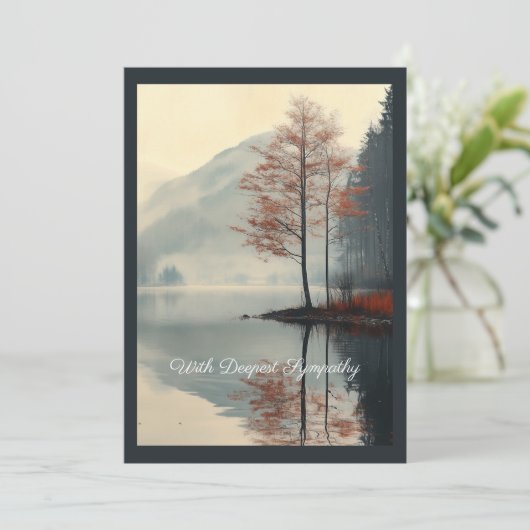 Invitation Whispers of Autumn Reflection (Debout devant)