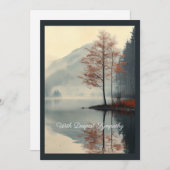 Invitation Whispers of Autumn Reflection (Devant / Derrière)