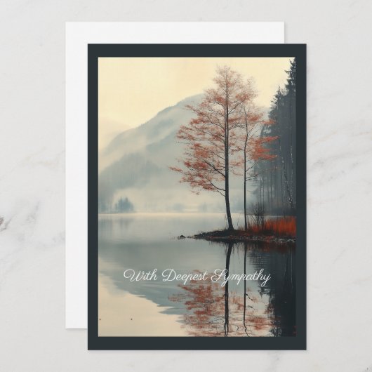 Invitation Whispers of Autumn Reflection (Devant / Derrière)