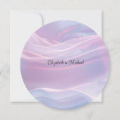 Invitation Whispers of Silk : Dreamy Pastel Waves Pink Blue (Dos)