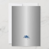 Invitation Whispers of Silver, Blooms of Blue Mariage (Dos)
