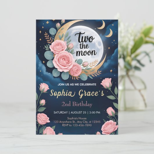 Invitation Whispers of Two in the Moonlight (Debout devant)