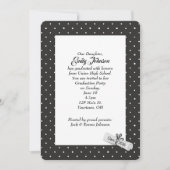 Invitation White 2026 Diploma on Polka Dot Pattern (Devant)