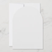 Invitation White 3D Flowers Roses Minimalist Wedding (Dos)