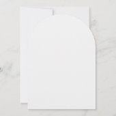 Invitation White 3D Flowers Roses Minimalist Wedding (Dos)