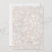 Invitation White Bokeh & Red Valentine Glam 1er anniversaire (Dos)