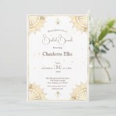 Invitation White Celestial Soleil et Lune Bridal Brunch Douch (Debout devant)