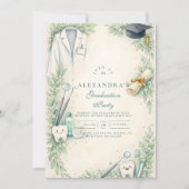 Invitation White Coat Dentist Graduation Celebration (Devant)