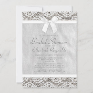 Invitation White Country Lace