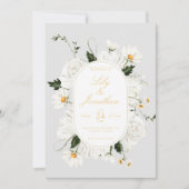Invitation White Daisey et Mariage Rose (Devant)